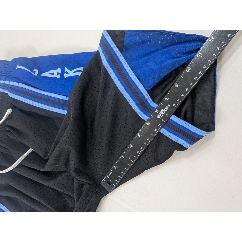 Mitchell And Ness Los Angeles Lakers Men's Medium Black Blue Swingman Shorts - Picture 6 of 9